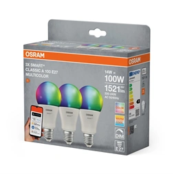 Osram SMART+ MATTER A100 RGBW .állíth.színhőm.14W E27 fényforrás