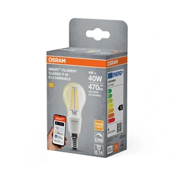 Osram SMART+ MATTER P45 filament, H40W.dimm.,4W,2700K, E14 fényforrás