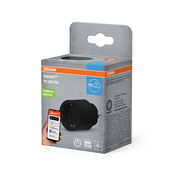 Osram Smart+ Wifi Matter fekete okos konnektor