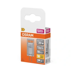 Osram Star átlátszó búra/1,5W/827lm/2700K/G4/12V LED kapszula