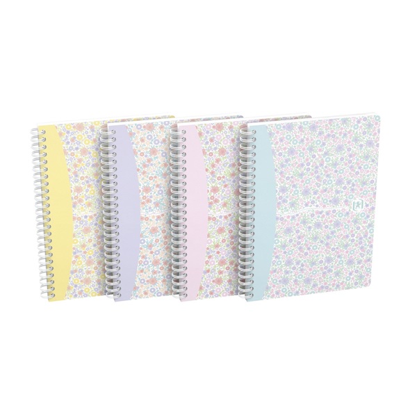 Oxford Floral A5 vonalas spirálfüzet