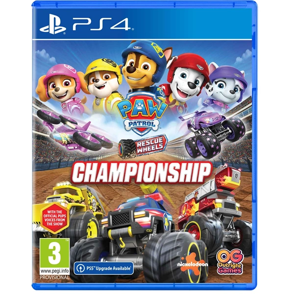 PAW Patrol Rescue Wheels: Championship PS4 játékszoftver