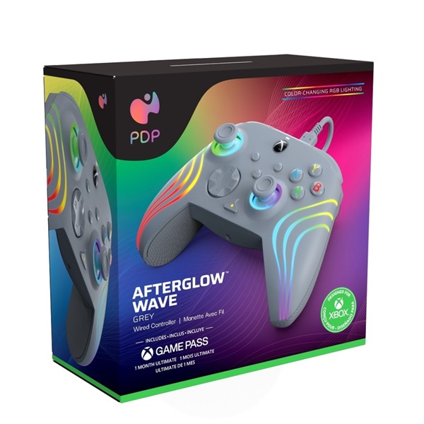 PDP Afterglow WAVE Xbox Series X|S/ Xbox One/PC vezetékes szürke kontroller