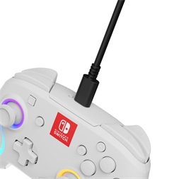 PDP Afterglow Wave Nintendo Switch RGB LED Lighting fehér vezeték nélküli kontroller