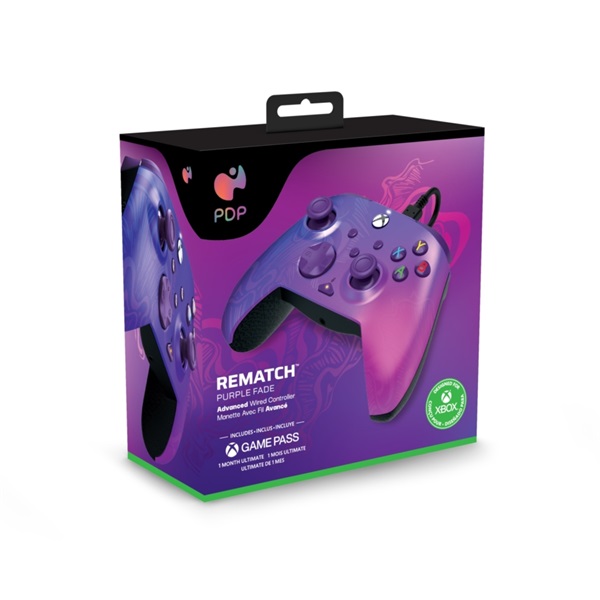 PDP Rematch Xbox Series X|S/Xbox One/PC 3,5 mm audio vezetékes lila kontroller
