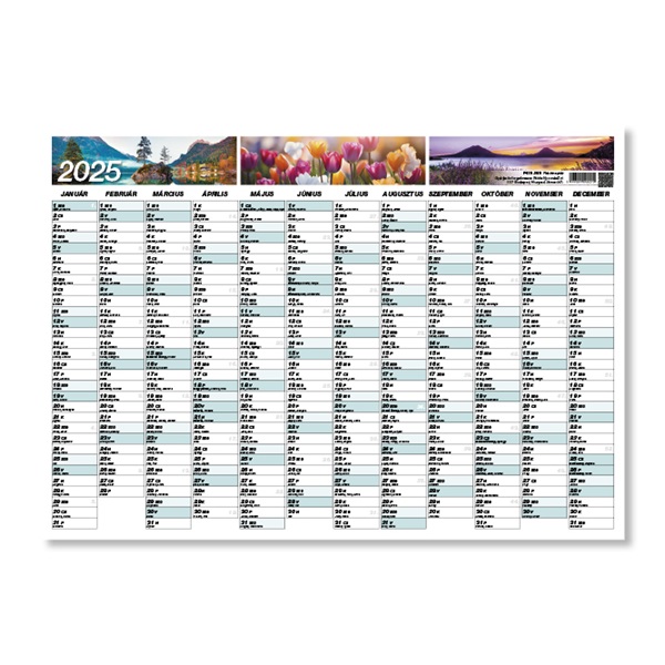 PD 2025 45x32 cm fekvő plakátnaptár