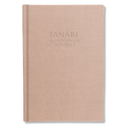 PD Beige 2025-2026 műbőr tanári zsebkönyv