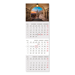 PD Csodálatos Város 2026 30x68 cm speditőrnaptár