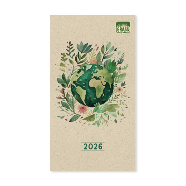 PD Grass 11 A5 heti beosztású tűzőtt mini zsebnaptár