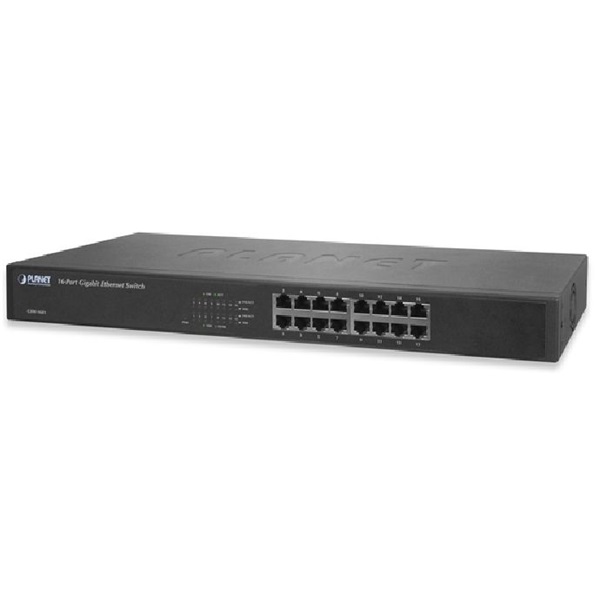 PLANET GSW-1601 19" 16port GbE LAN nem menedzselhető switch