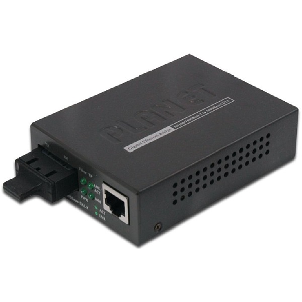 PLANET GT-802S SM GbE LAN (RJ45-SC) média konverter