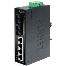 PLANET ISW-621TS15 DIN sínre szerelhető 4port 10/100Mbps nem menedzselhető ipari switch