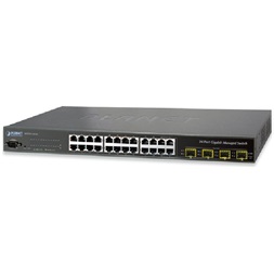 PLANET WGSW-24040 19" 24port GbE LAN 4xSFP L2/L4 menedzselhető switch
