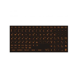 PRC narancs betű fekete alapon magyar billentyűzet matrica