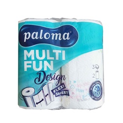 Paloma KT MULTI FUN 3 rétegű 145lap színes 2 tekercs/csomag papírtörlő