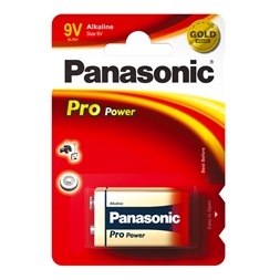 Panasonic 6LR61PPG/1BP 9V blokk elem 1 db