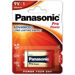 Panasonic 6LR61PPG/1BP 9V blokk elem 1 db