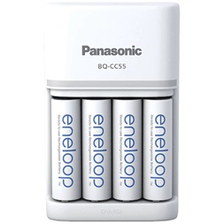 Panasonic Eneloop K-KJ55MCD40E AA 2000mAh gyors akkutöltő +4xAA akku