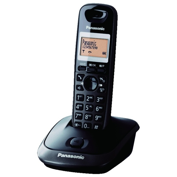 Panasonic KX-TG2511HGT kihangosítható hívóazonosítós titánfekete dect telefon (Újracsomagolt)
