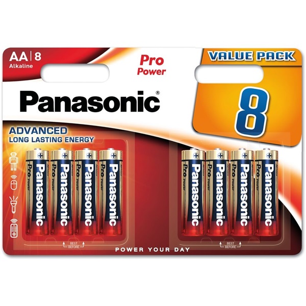 Panasonic LR6PPG/8BW 1,5V AA alkáli tartós ceruzaelem 8 db/csomag
