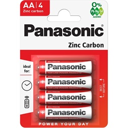 Panasonic RedZinc R6RZ/4BP AA cink-mangán tartós ceruzaelem 4 db/csomag