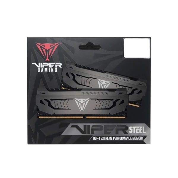 Patriot 16GB 3200MHz DDR4 Viper Steel (Kit! 2db 8GB) (PVS416G320C6K) memória