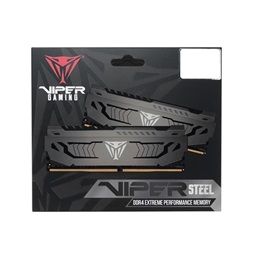 Patriot 16GB 3200MHz DDR4 Viper Steel (Kit! 2db 8GB) (PVS416G320C6K) memória