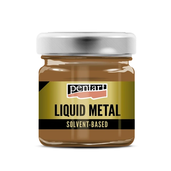 Pentart 30 ml bronz folyékony fém