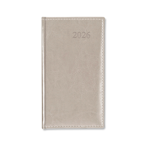 Period Border Ezüst 2026 álló körbevarott zsebnaptár