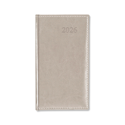 Period Border Ezüst 2026 álló körbevarott zsebnaptár