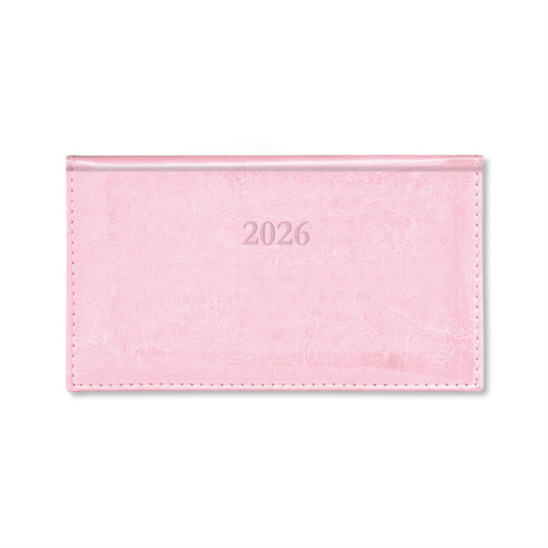 Period Border Rózsa 2026 fekvő körbevarott zsebnaptár