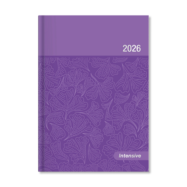 Period Intensive 2026 B6 heti beosztású lila lakk határidőnapló