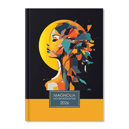 Period Magnólia Face 2026 B6 napi beosztású női tervező határidőnapló