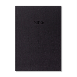 Period Standard 2026 B5 heti beosztású fekete műbőr határidőnapló