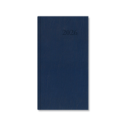 Period Standard 2026 álló kék műbőr zsebnaptár