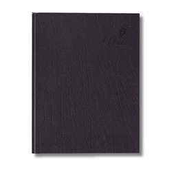Period Standard B5 fekete műbőr tárgyalási napló