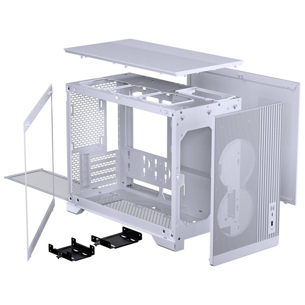 Phanteks XT M3 MATX 3xDRGB venti edzett üveg fehér ház