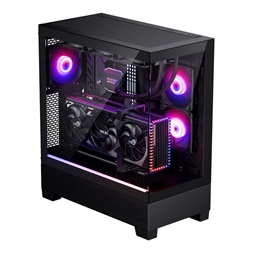Phanteks XT View edzett üveg D-RGB fekete ház