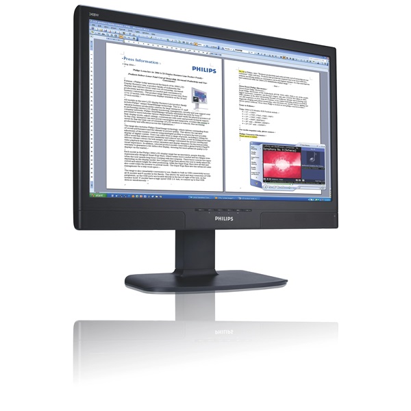 Philips 24" 240BW8 WUXGA TN DVI/VGA monitor (Használt A)