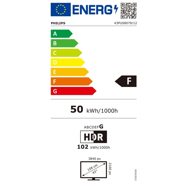 Philips 43" 43PUS8079 4K UHD Smart Ambilight LED TV (Újszerű)