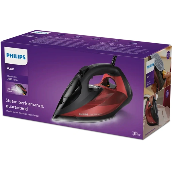 Philips DST7022/40 7000 fekete/piros gőzölős vasaló