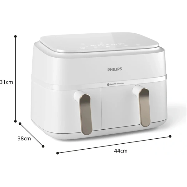 Philips NA353/10 3000 Series Dupla kosaras forrólevegős sütő