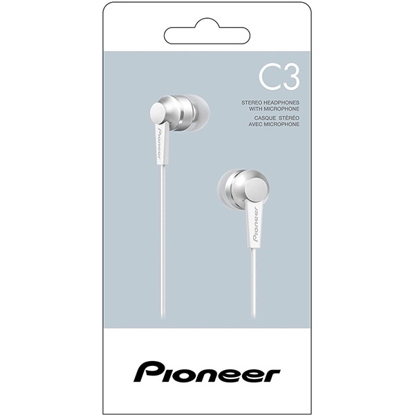 Pioneer SE-C3T-W mikrofonos fehér fülhallgató