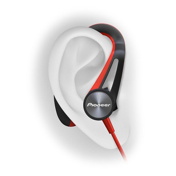 Pioneer SE-E7BT-R cseppálló Bluetooth aptX piros sport fülhallgató