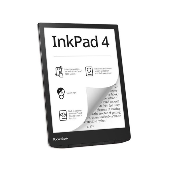 PocketBook PB743G InkPad4 7,8" ezüst E-Book olvasó