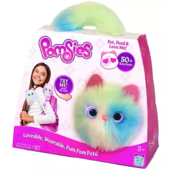 Pomsies - Szeretnivaló Viselheto Pom-pom kedvencek interaktív plüss