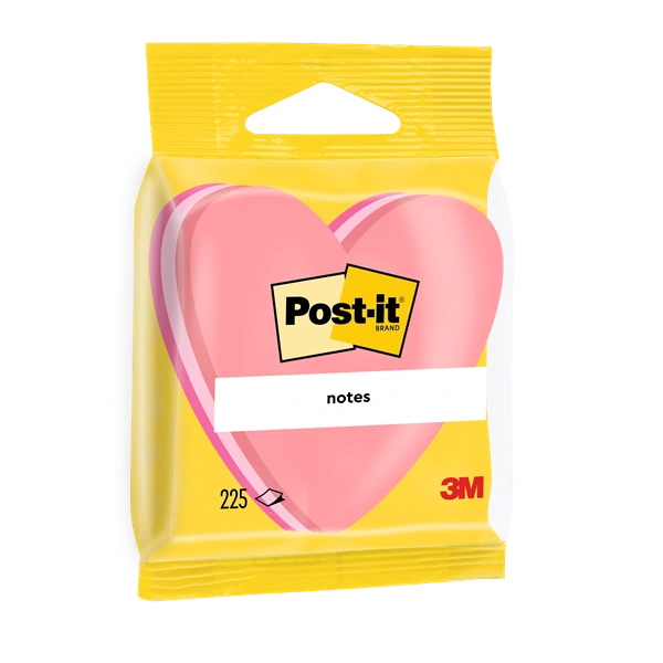 Post-it szív alakú öntapadós jegyzettömb 100% PEFC, SGSCH-PEFC-COC-110078