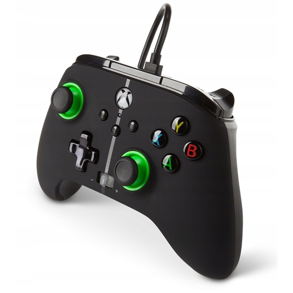 PowerA EnWired Xbox Series X|S / Xbox One vezetékes fekete-zöld kontroller