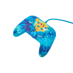 PowerA NSGP0090-01 Enhanced Nintendo Switch vezetékes Tie Dye Pikachu kontroller