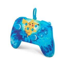 PowerA NSGP0090-01 Enhanced Nintendo Switch vezetékes Tie Dye Pikachu kontroller